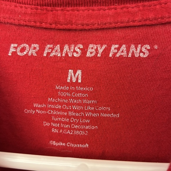 For Fans By Fans Adult Anime Tshirt Red Size Medium - Picture 3 of 4
